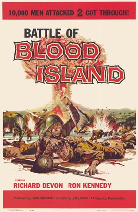 Framed Battle of Blood Island Print