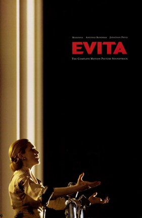 Framed Evita Singing Print