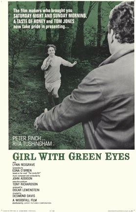 Framed Girl with Green Eyes Print