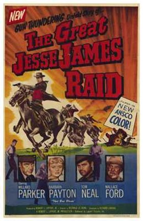 Framed Great Jesse James Raid Print