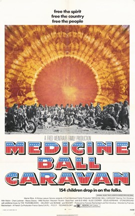 Framed Medicine Ball Caravan Print
