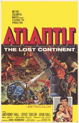 Framed Atlantis  the Lost Continent Print