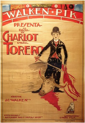 Framed Charlot Torero Espanol Print
