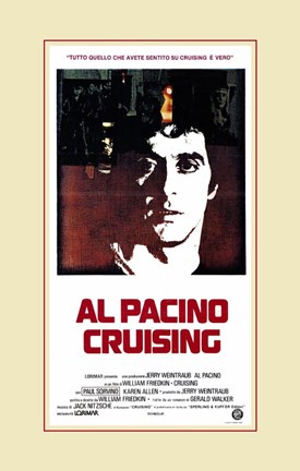 Framed Cruising Pacino Silhouette Print