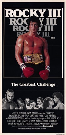 Framed Rocky 3 The Greatest Challenge Print