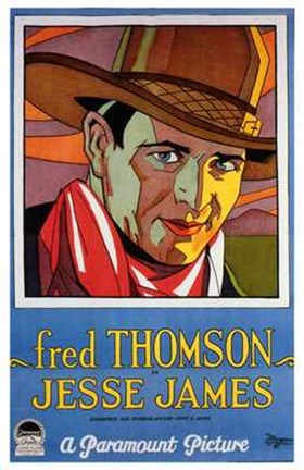 Framed Jesse James Fred Thomson Print