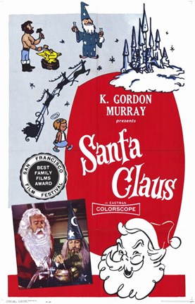 Framed Santa Claus - K. Gordon Print