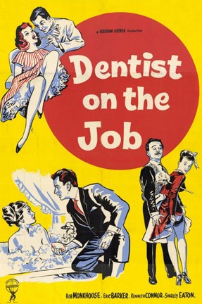 Framed Dentist on the Job Print