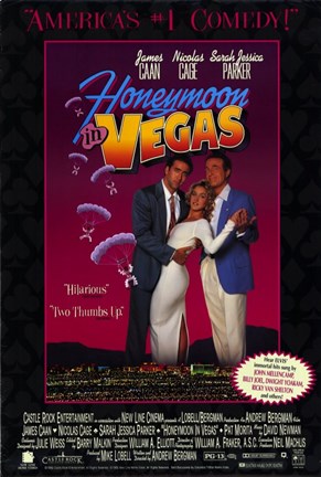 Framed Honeymoon in Vegas Caan Cage Parker Print