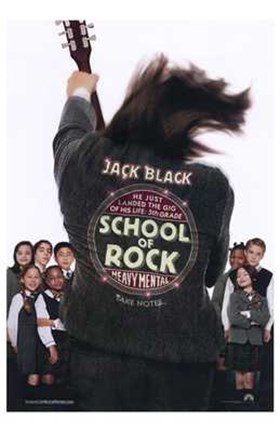 Framed School of Rock Print