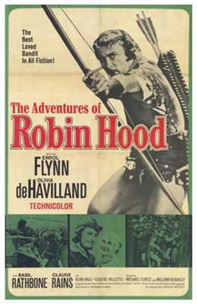 Framed Adventures of Robin Hood Green Print