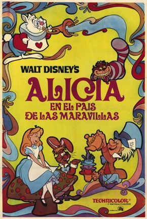 Framed Alice in Wonderland (spanish) Print