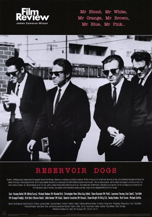 Framed Reservoir Dogs Film Review Print