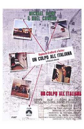 Framed Italian Job Italian Language Print