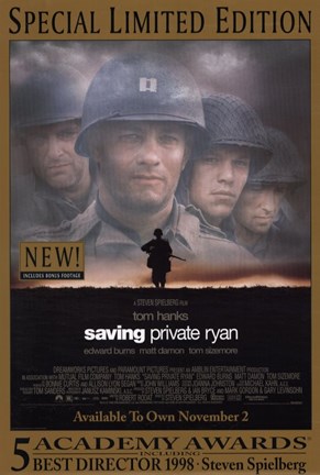 Framed Saving Private Ryan - Faces Print