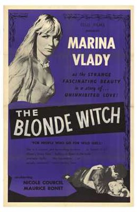 Framed Blonde Witch Print