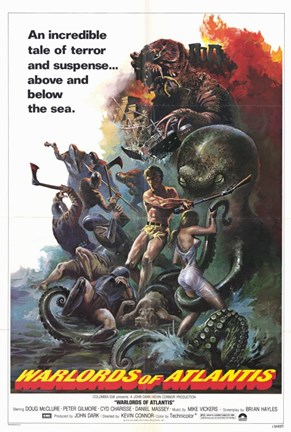 Framed Warlords of Atlantis, c.1978 Print