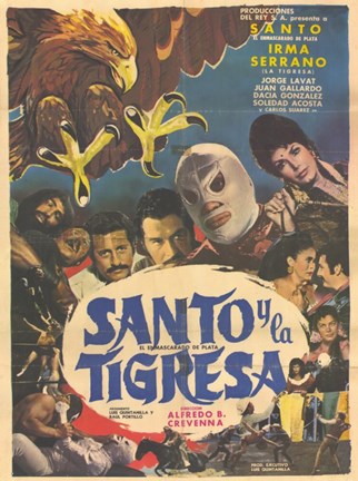 Framed Santo Y El Aguila Real Print