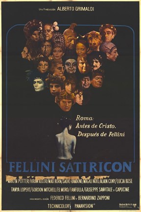 Framed Satyricon Italian Print