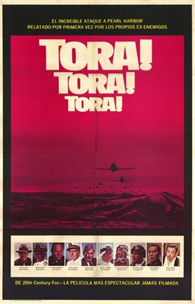 Framed Tora! Tora! Tora! Spanish Red Print