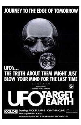Framed Ufo Target Earth Print