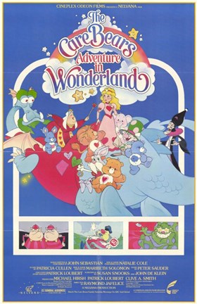 Framed Care Bears Adventure in Wonderland Print