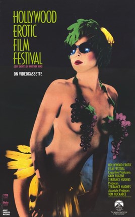 Framed Hollywood Erotic Film Festival Print