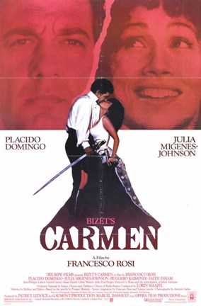 Framed Bizet&#39;s Carmen Print