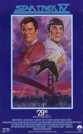 Framed Star Trek 4: The Voyage Home (Video Cassette Release) Print