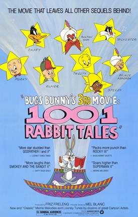 Framed Bugs Bunny&#39;s 1001 Rabbit Tales Print