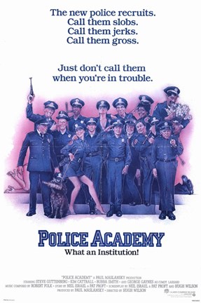 Framed Police Academy Print
