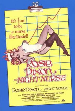 Framed Rosie Dixon Night Nurse Print