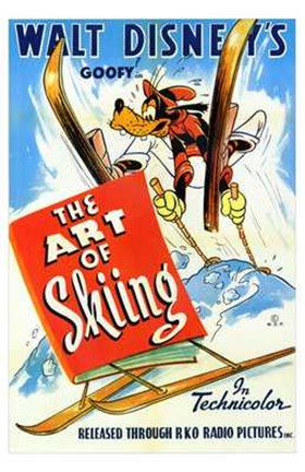 Framed Art of Skiing Print