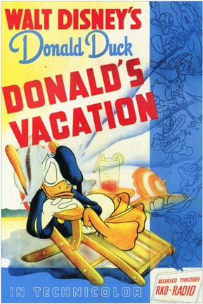 Framed Donald&#39;s Vacation Print