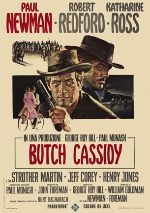 Framed Butch Cassidy and the Sundance Kid Paul Newman Print
