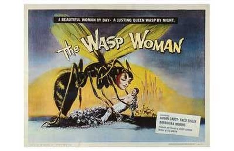 Framed Wasp Woman (movie poster) Print