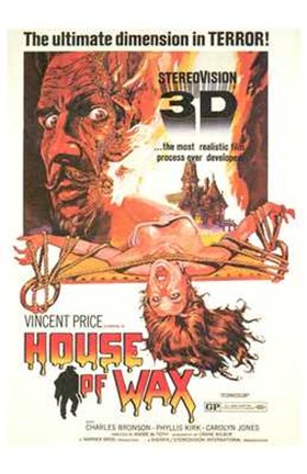 Framed House of Wax Vincent Price 3D Print