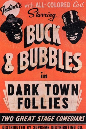 Framed Dark Town Follies Print