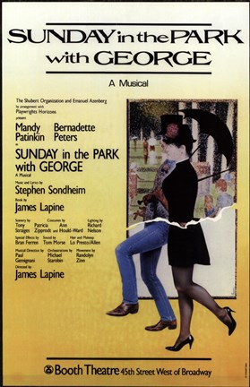 Framed Sunday in the Park with George (Broadway Print