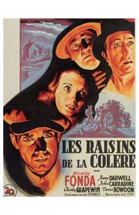 Framed Grapes of Wrath - French Print