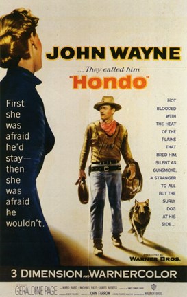 Framed Hondo John Wayne Print