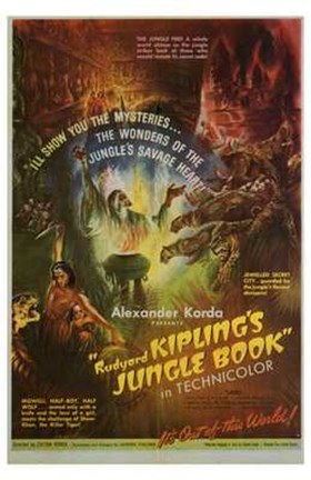 Framed Jungle Book Kipling Print