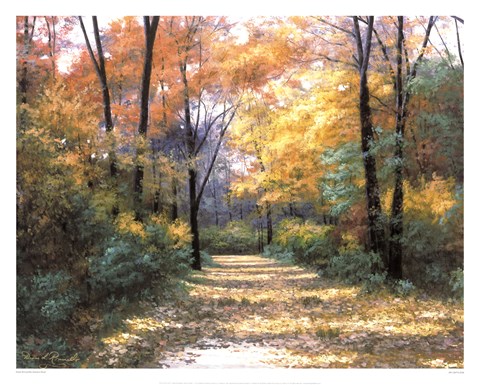 Framed Autumn Road Print