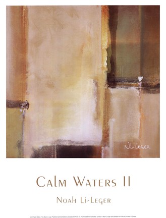Framed Calm Waters II Print