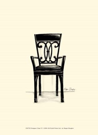 Framed Designer Chair IV Print
