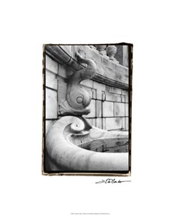 Framed Fountain Fishes Print