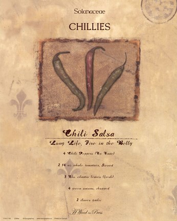 Framed Chili Salsa Print