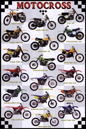 Framed Motocross Print