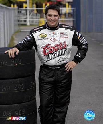Framed David Stremme standing with arms crossed in Coors light uniform Print