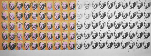 Framed Marilyn x 100 Print